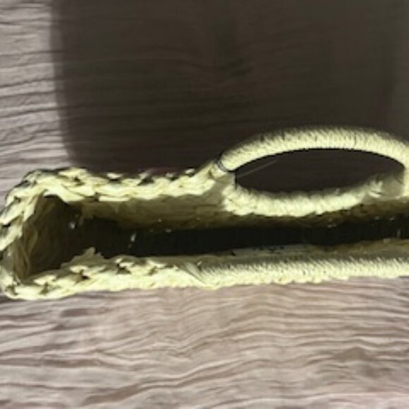 Beyond the Beach Tote Bag Womens Camille Pure Straw Handbag - Picture 3 of 4